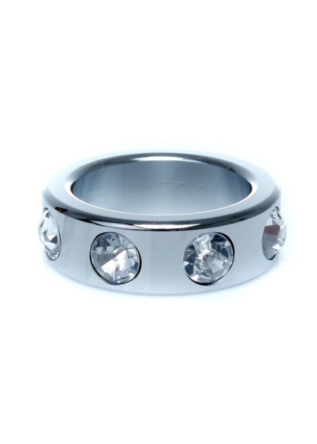 Metal Cock Ring with Cristal Diamonds small – Obrázok 4