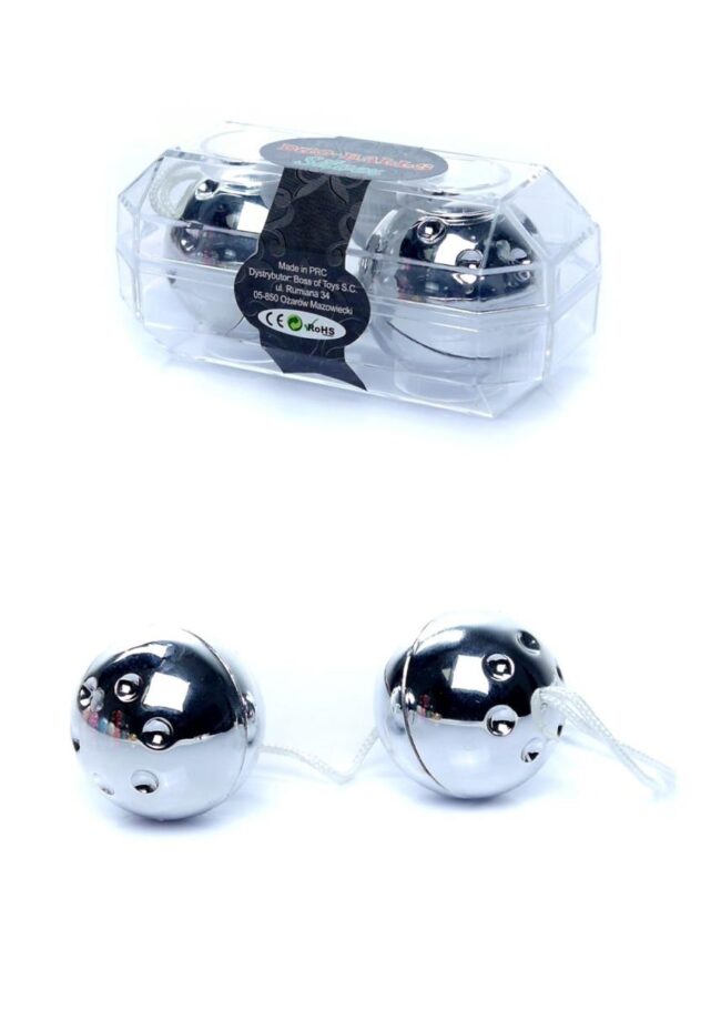 Guľôčky Duo-Balls strieborné – Obrázok 2