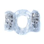 Vibrating CockRing Double Clear