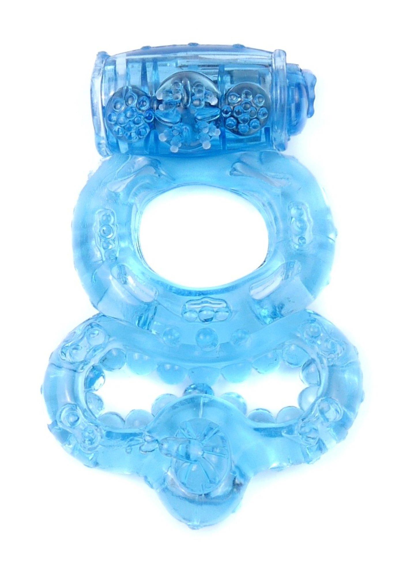67-00045 Vibračný krúžok Vibrating CockRing Blue – Obrázok 1