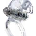 Vibračný krúžok Rabbit Vibro CockRing Clear