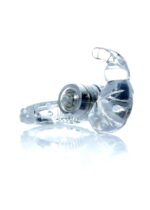 Vibračný krúžok Rabbit Vibro CockRing Clear – Obrázok 4