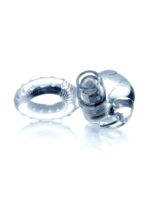 Vibračný krúžok Rabbit Vibro CockRing Clear – Obrázok 5