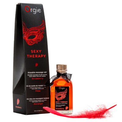 Orgie Lips Massage Kit Strawberry - 100 ML
