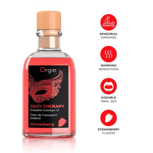 Orgie Lips Massage Kit Strawberry - 100 ML – Obrázok 3