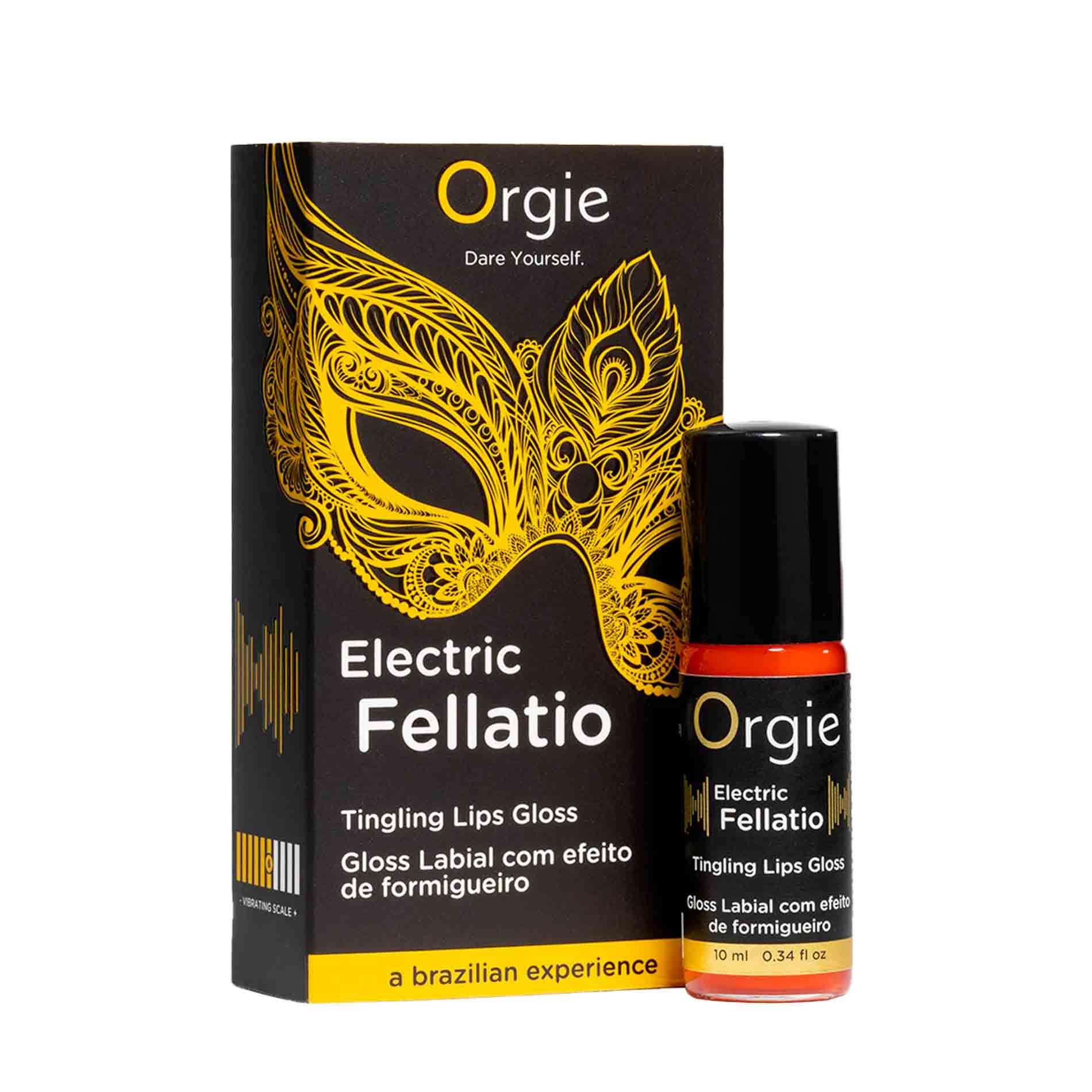 69-21340_01 Orgie Sexy Vibe! - Electric Fellatio Vibrating Gloss - 10 ML – Obrázok 1