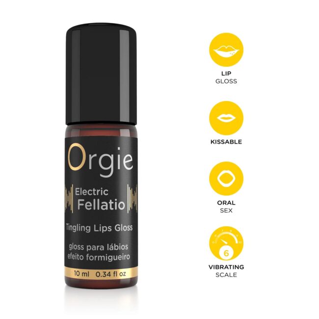 Orgie Sexy Vibe! - Electric Fellatio Vibrating Gloss - 10 ML – Obrázok 2