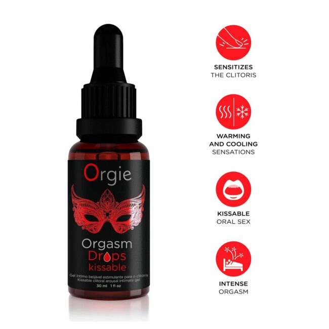 Orgie Orgasm Drops Kissable - 30 ml – Obrázok 2