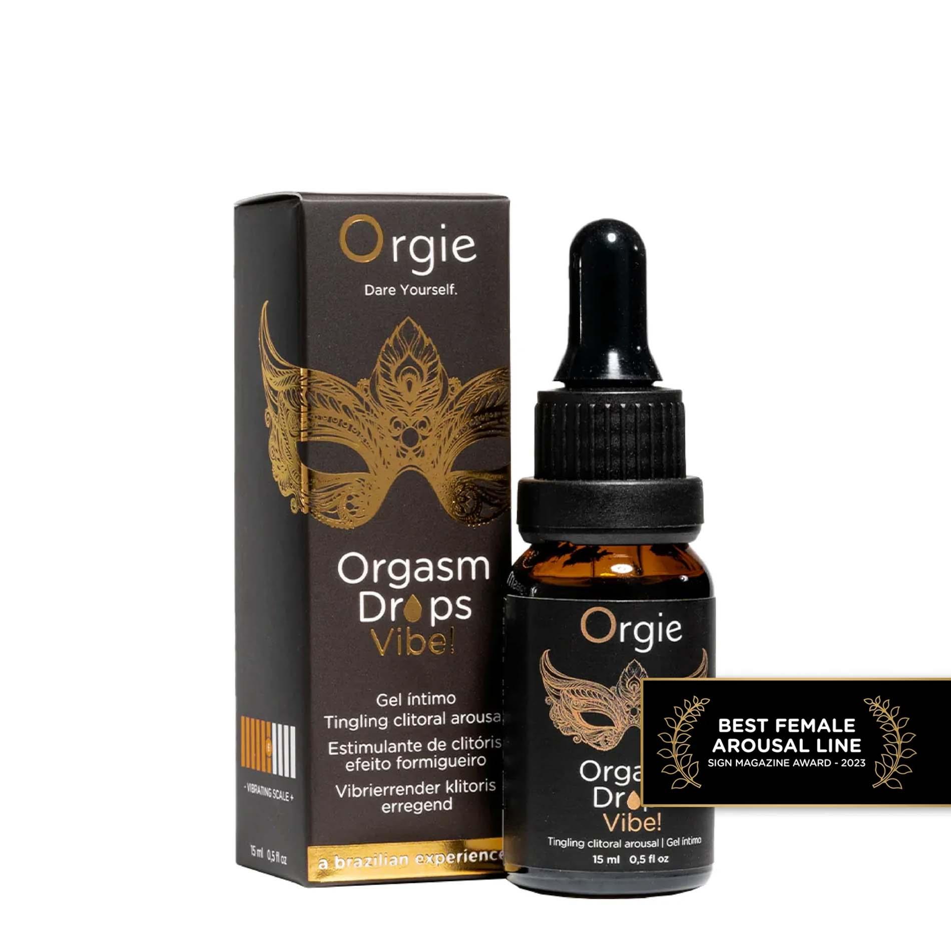 69-51652_01 ORGIE Orgasm Drops Vibe Peach Flavor 15 ml – Obrázok 1