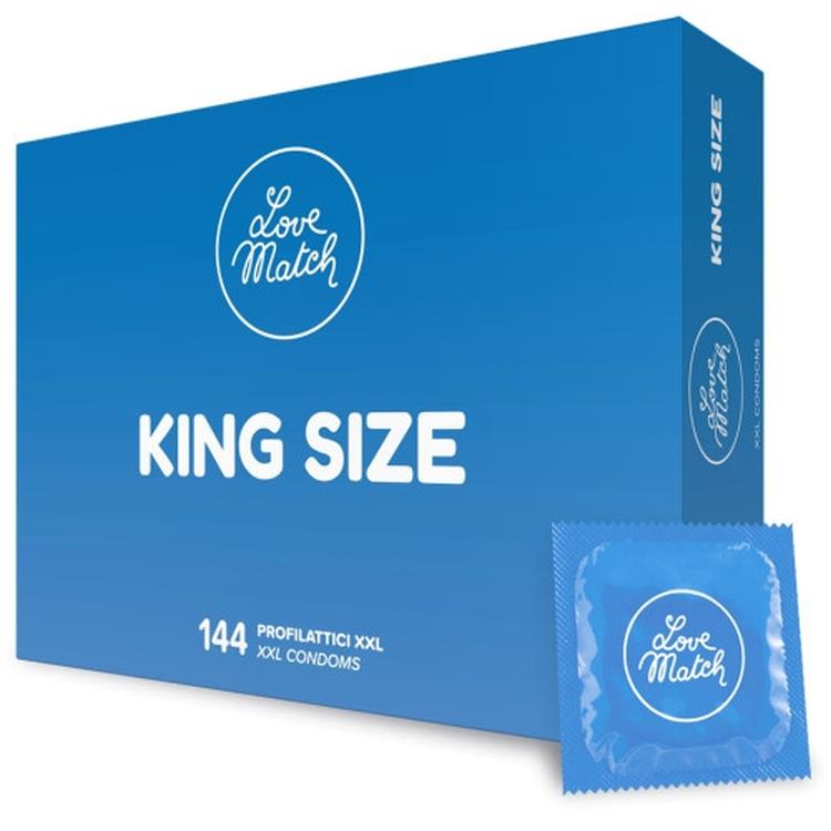 71-101174J Kondómy Love Match King Size XXL - 144 ks – Obrázok 1