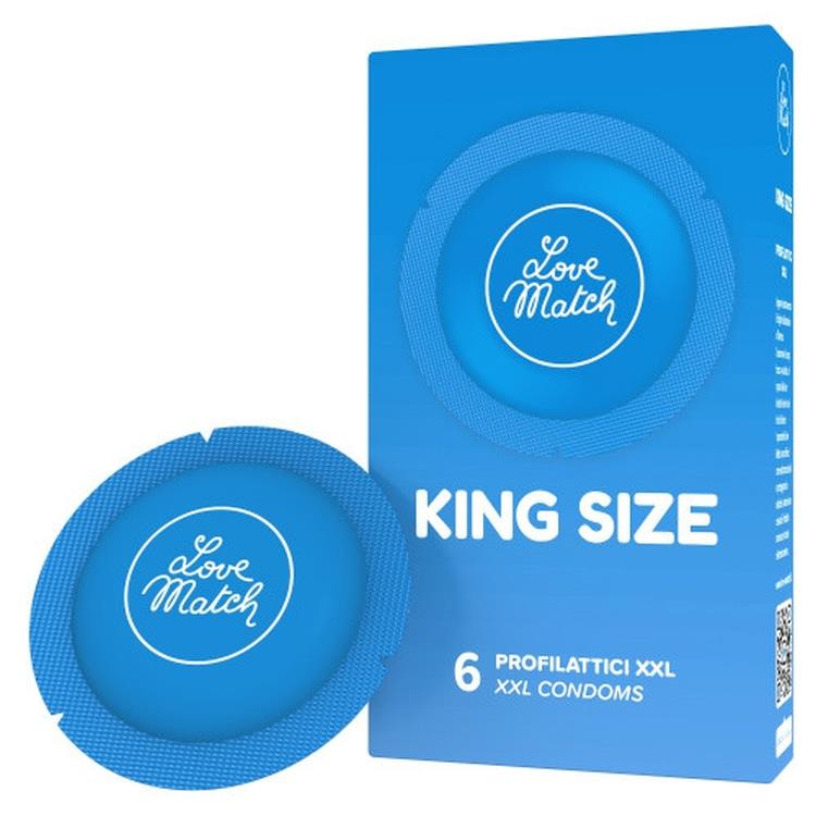 71-10173 Kondómy Love Match King Size XXL - 6ks – Obrázok 1
