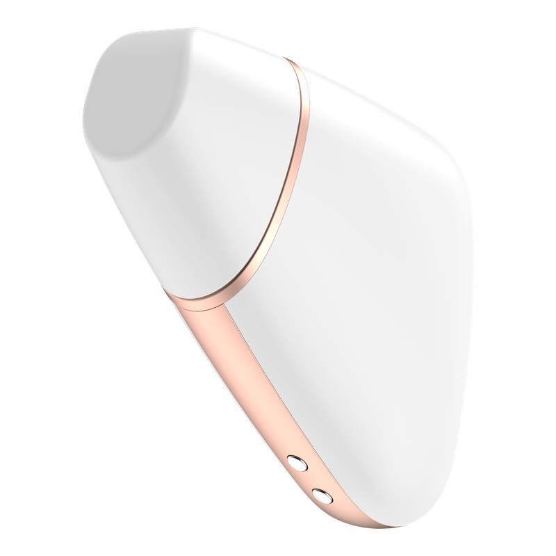 73-4001777 Satisfyer Love Triangle Air Pulse Stimulator + Vibration White – Obrázok 1