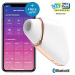 Satisfyer Love Triangle Air Pulse Stimulator + Vibration White – Obrázok 2