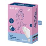 Satisfyer Love Triangle Air Pulse Stimulator + Vibration White – Obrázok 7
