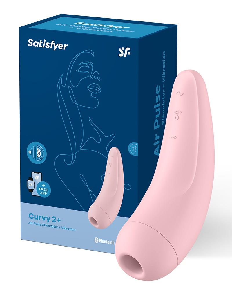 73-4001852 Satisfyer Curvy 2+ Air Pulse Stimulator + Vibration – Obrázok 1