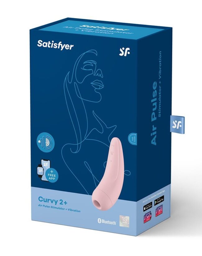 Satisfyer Curvy 2+ Air Pulse Stimulator + Vibration – Obrázok 7