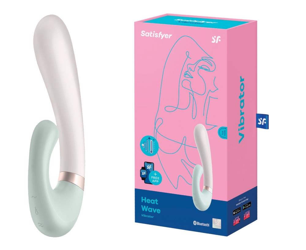 73-4002569 Vibrátor Satisfyer Heat Wave Connect App (Mint) – Obrázok 1