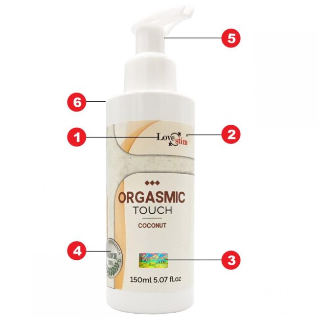 Masážny gél ORGASMIC TOUCH COCONUT 150 ml – Obrázok 8