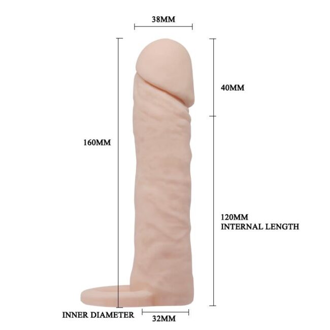 PRETTY LOVE - PENIS SLEEVE MEDIUM – Obrázok 5