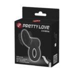 Pretty Love - Cobra Black vibračný krúžok – Obrázok 7