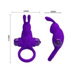 PRETTY LOVE - VIBRANT PENIS RING I fialový – Obrázok 5