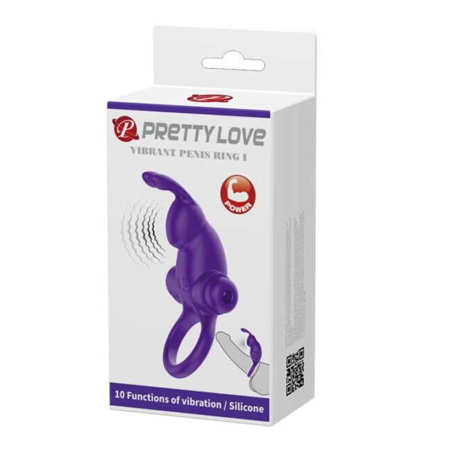 PRETTY LOVE - VIBRANT PENIS RING I fialový – Obrázok 8